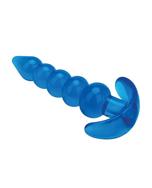 Anal Blue Line Blue Line C B 45 Beaded Plug Jelly Blue Medium Anal Blue Line Blue Line C B 45 Beaded Plug Jelly Blue Medium