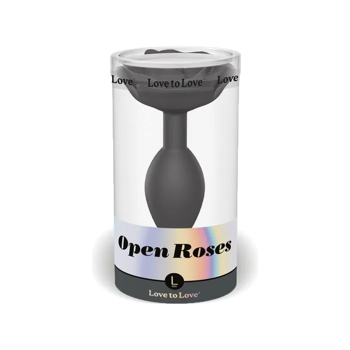 Anal Love to Love Open Roses by Love to Love Plug Large Black Onyx