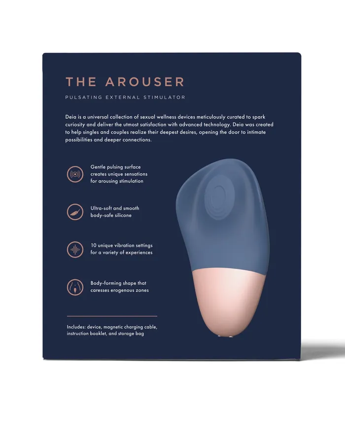 Beacon Wellness Brands INC Deia the Arouser Thumping Stimulator Navy Female Sex Toys Beacon Wellness Brands INC Deia the Arouser Thumping Stimulator Navy Female Sex Toys