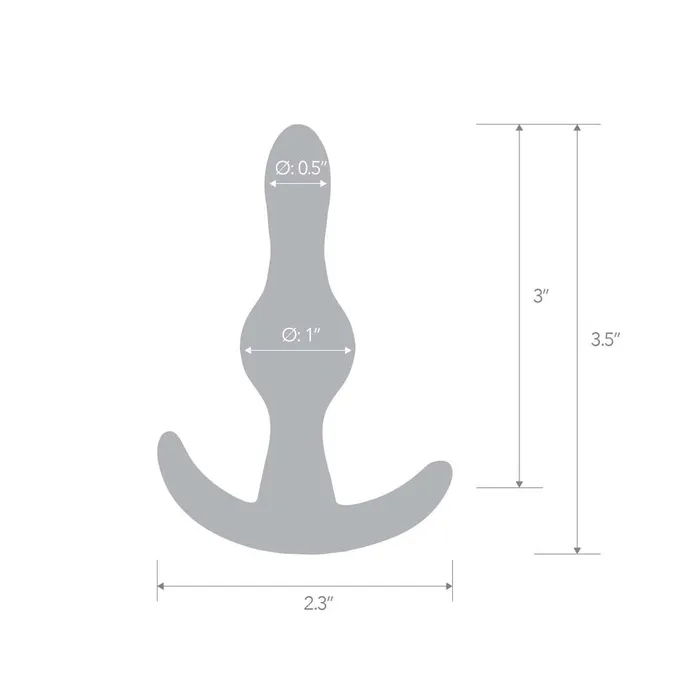 Blue Line Men 35 Tear Drop Butt Plug Anal