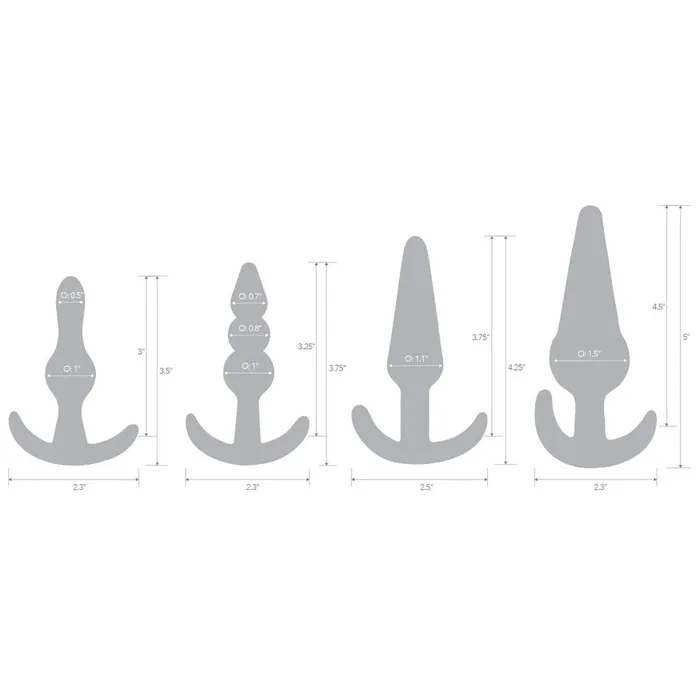 Blue Line Men 4PC Anal Training Set Anal