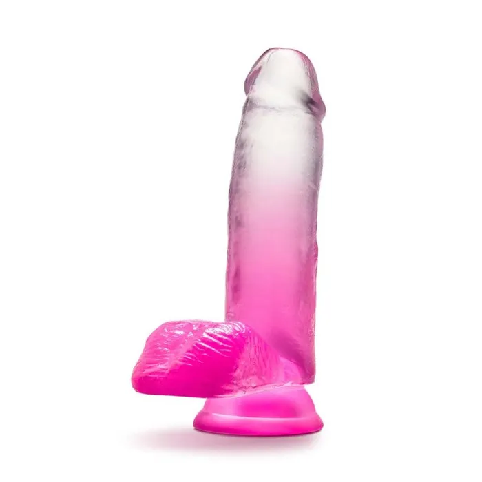 Blush B Yours Sugar Magnolia Fuchsia 675 in Dildo with Suction Cup Blush Female Sex Toys