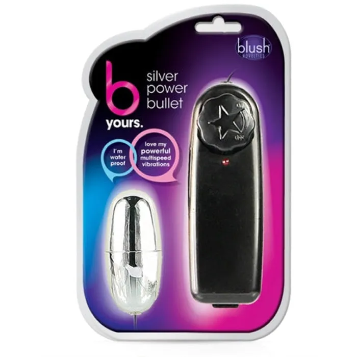 Blush Novelties B Yours Silver Power Bullet Black Anal Blush Novelties B Yours Silver Power Bullet Black Anal