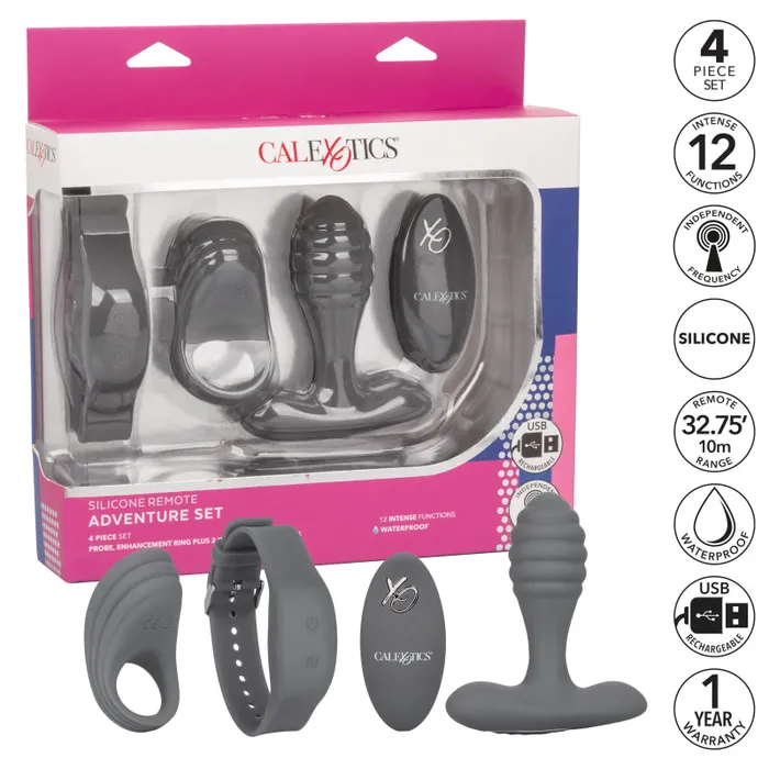 Calexotics Anal Silicone Remote Adventure Set Calexotics Anal Silicone Remote Adventure Set