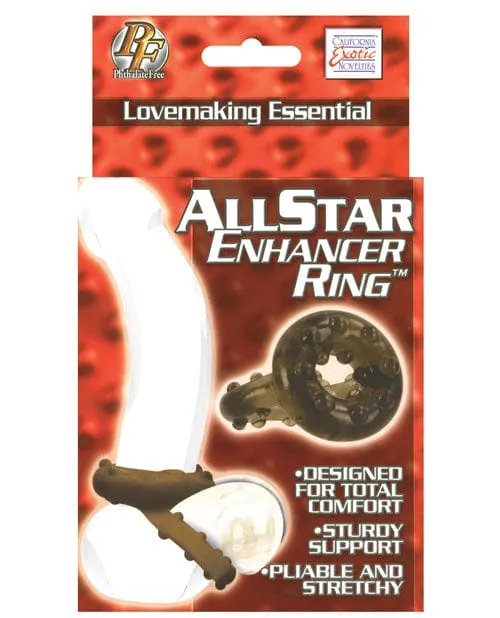 CalExotics Male Sex Toys All Star Enhancer Ring Smoke