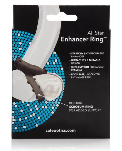 CalExotics Male Sex Toys All Star Enhancer Ring Smoke CalExotics Male Sex Toys All Star Enhancer Ring Smoke