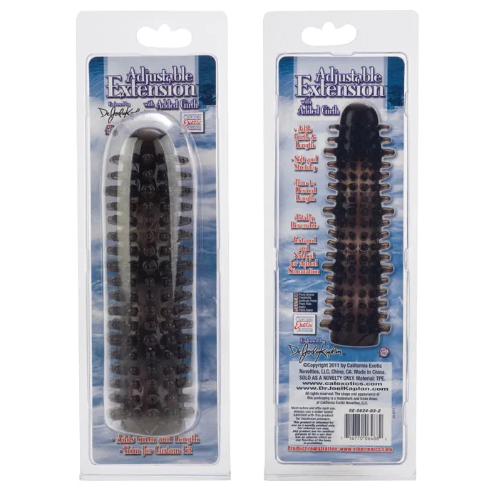 CalExotics Male Sex Toys Dr Joel Kaplan Adjustable Extension With Added Girth Smoke CalExotics Male Sex Toys Dr Joel Kaplan Adjustable Extension With Added Girth Smoke