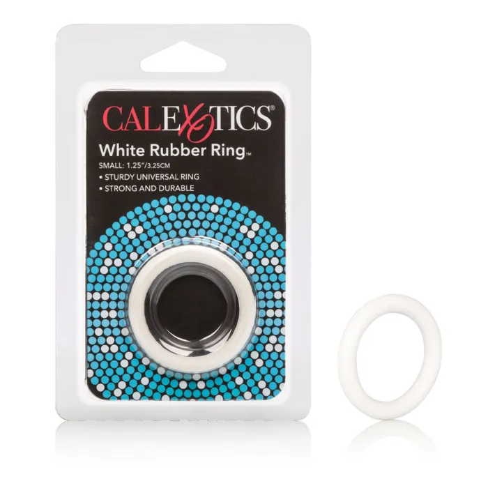 CalExotics Male Sex Toys Rubber Ring Small White