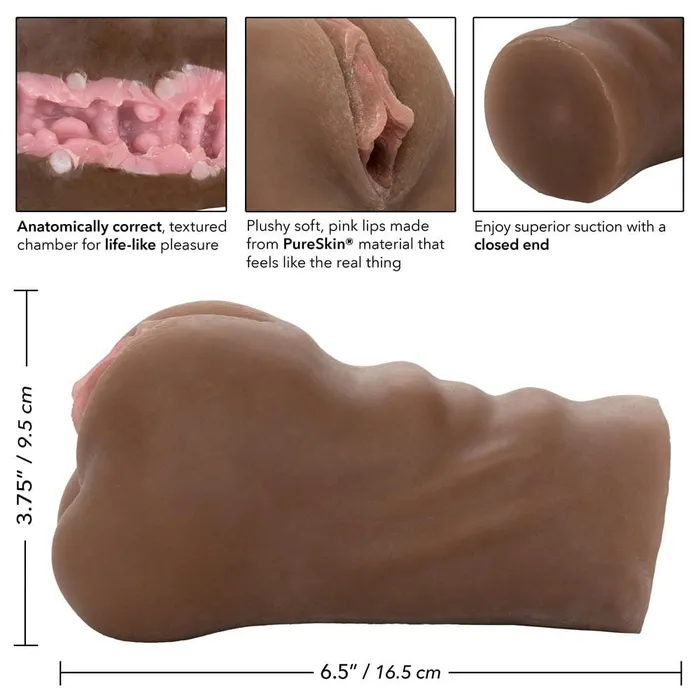 CalExotics Male Sex Toys Stroke It Pussy Brown CalExotics Male Sex Toys Stroke It Pussy Brown