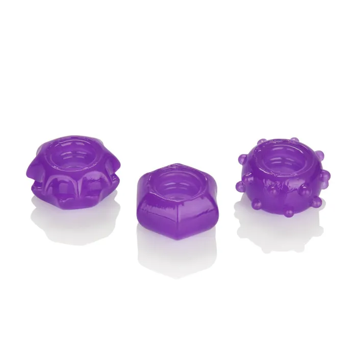 CalExotics Reversible Ring Set Purple Anal CalExotics Reversible Ring Set Purple Anal