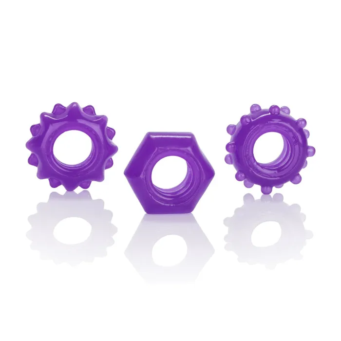 CalExotics Reversible Ring Set Purple Anal CalExotics Reversible Ring Set Purple Anal