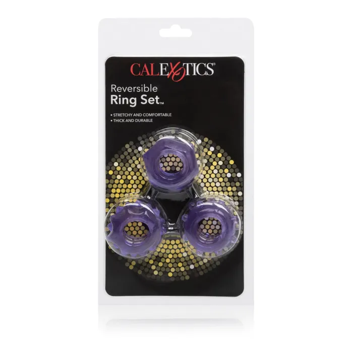 CalExotics Reversible Ring Set Purple Anal CalExotics Reversible Ring Set Purple Anal