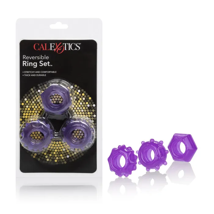 CalExotics Reversible Ring Set Purple Anal CalExotics Reversible Ring Set Purple Anal