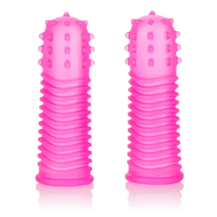 CalExotics Vibrators Intimate Play Finger Tingler Pink