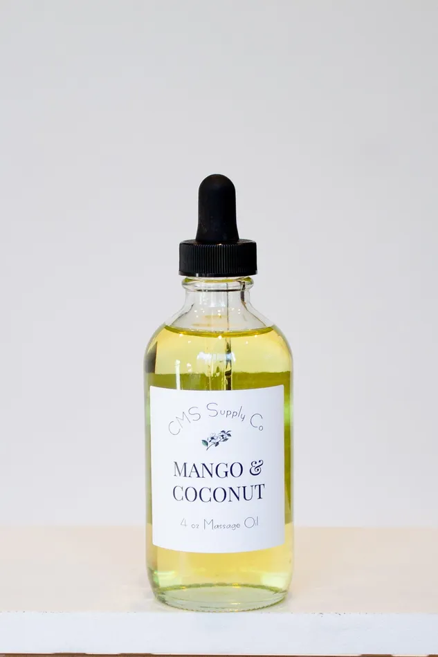 CMS Candle Supply Co Lovers Massage Oil in Mango Coconut Couples