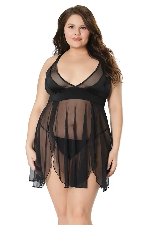 Coquette International Inc Dildos Hard to Hold On To Strappy Back Babydoll