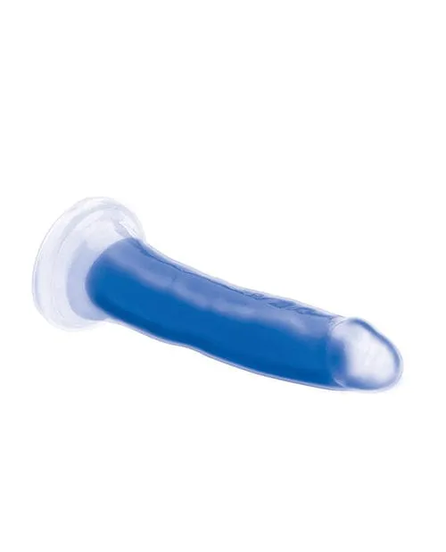Curve Novelties Dildos Curve Toys Lollicock 7 Inch Glow In The Dark Silicone Dildo