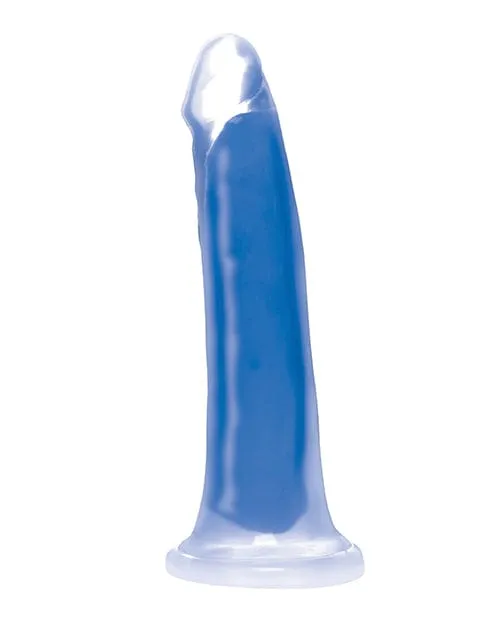 Curve Novelties Dildos Curve Toys Lollicock 7 Inch Glow In The Dark Silicone Dildo