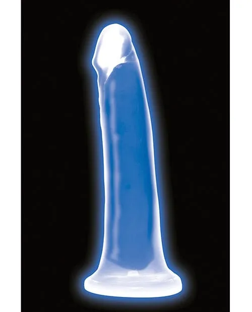 Curve Novelties Dildos Curve Toys Lollicock 7 Inch Glow In The Dark Silicone Dildo