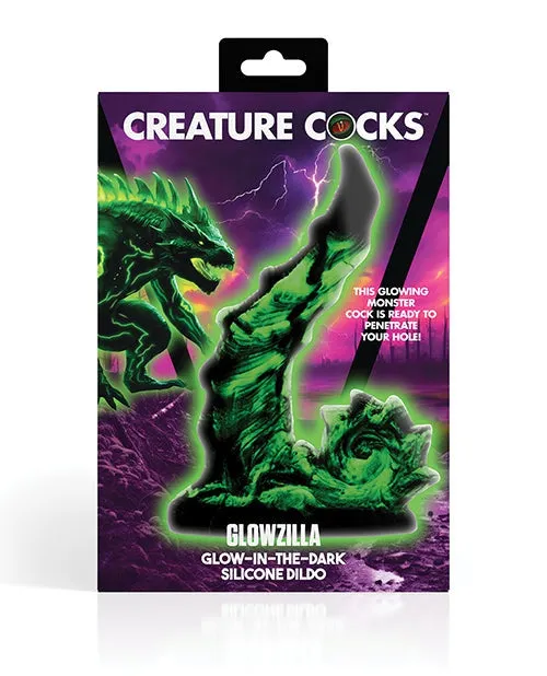 Dildos Creature Cocks Creature Cocks Glowzilla Silicone Dildo Glow in the Dark