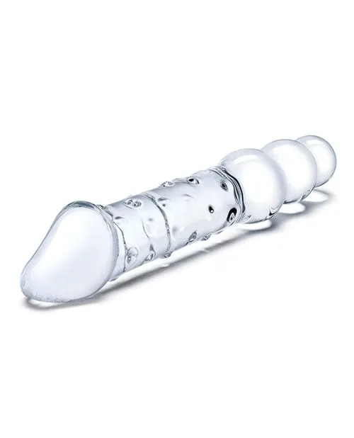 Dildos Glas Glas 12 Double Ended Glass Dildo Wanal Beads Clear Dildos Glas Glas 12 Double Ended Glass Dildo Wanal Beads Clear