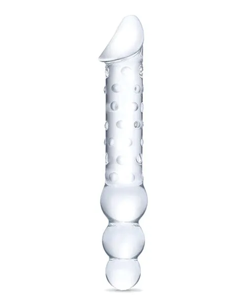 Dildos Glas Glas 12 Double Ended Glass Dildo Wanal Beads Clear Dildos Glas Glas 12 Double Ended Glass Dildo Wanal Beads Clear