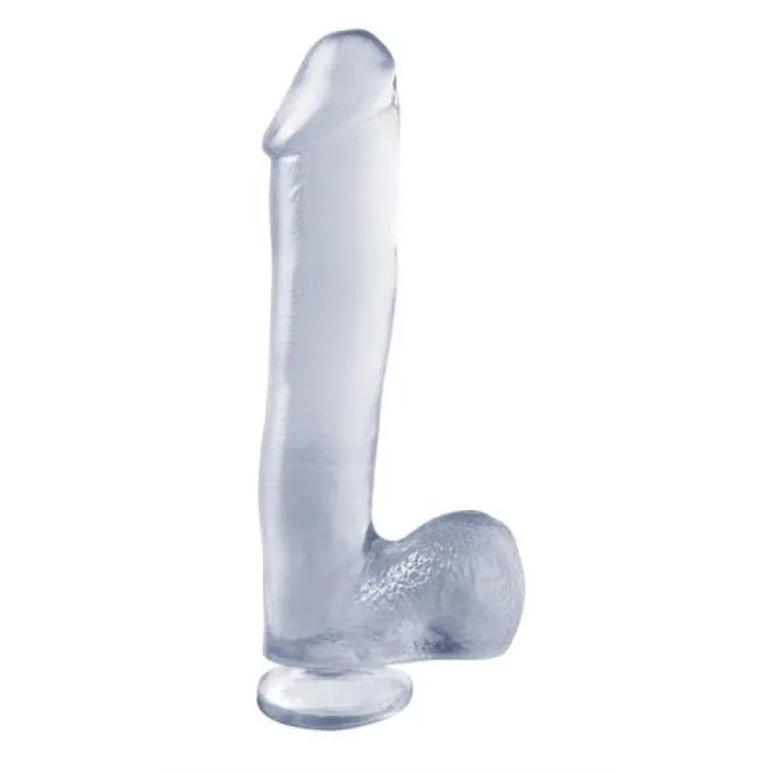 Dildos Pipedream Basix Rubber Works 10 Inch Dong With Suction Cup Clear