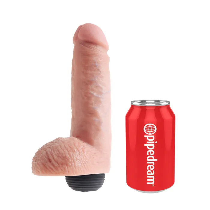 Dildos Pipedream King Cock 8 Inch Squirting Cock With Balls Flesh Dildos Pipedream King Cock 8 Inch Squirting Cock With Balls Flesh