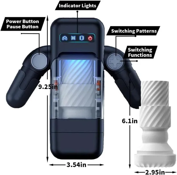 EASY LIVE Male Sex Toys Easylive 6 Automatic Thrusting Vibrating Heating Blowjob Male Masturbators