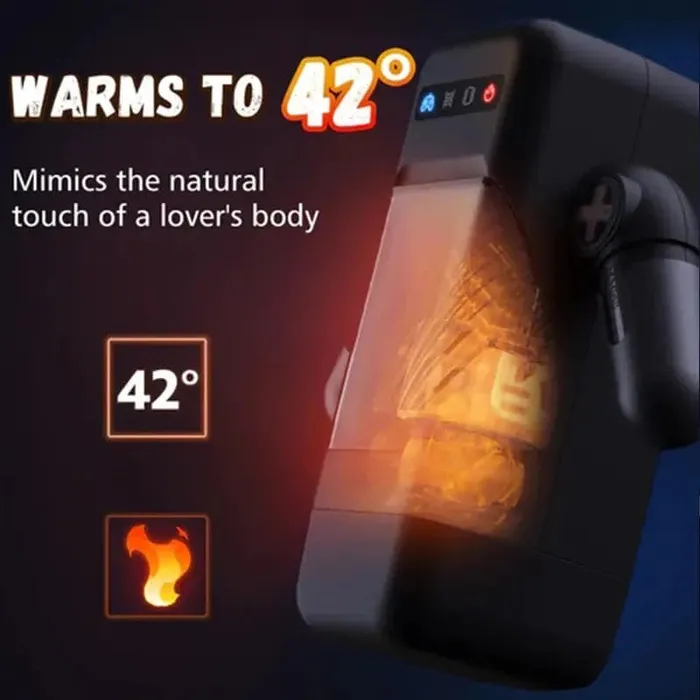EASY LIVE Male Sex Toys Easylive 6 Automatic Thrusting Vibrating Heating Blowjob Male Masturbators