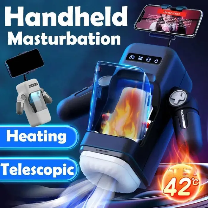 EASY LIVE Male Sex Toys Easylive 6 Automatic Thrusting Vibrating Heating Blowjob Male Masturbators