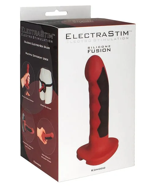 ElectraStim Anal ElectraStim Silicone Fusion Komodo Dildo RedBlack