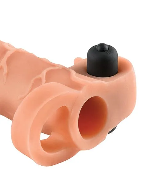 Fantasy Xtensions Vibrating Real Feel Extension with Ball Strap Pipedream Products Male Sex Toys Fantasy Xtensions Vibrating Real Feel Extension with Ball Strap Pipedream Products Male Sex Toys