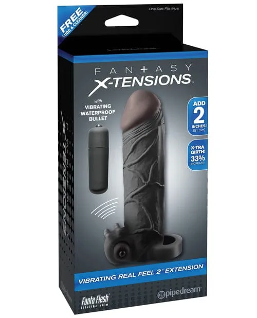 Fantasy Xtensions Vibrating Real Feel Extension with Ball Strap Pipedream Products Male Sex Toys Fantasy Xtensions Vibrating Real Feel Extension with Ball Strap Pipedream Products Male Sex Toys