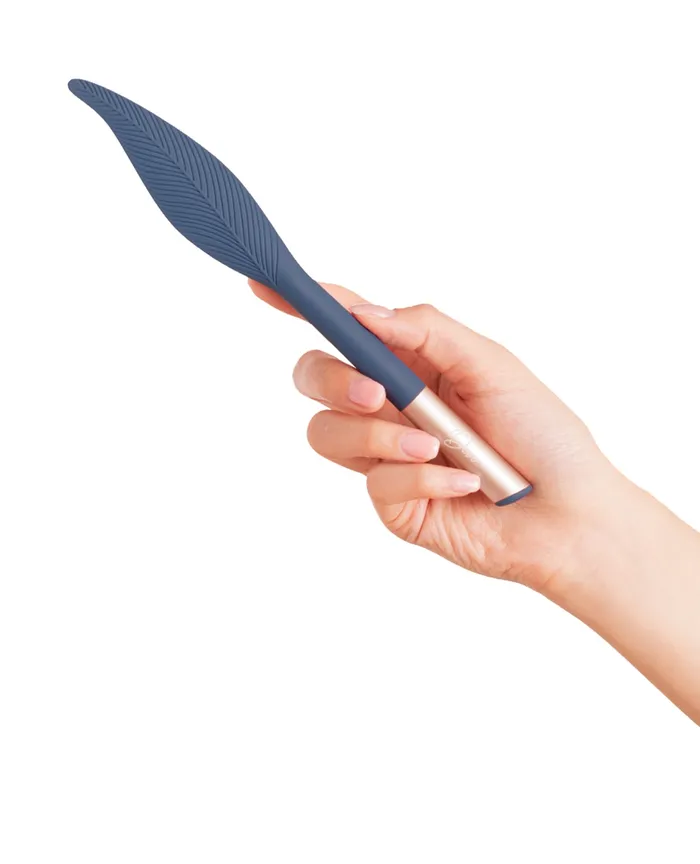 Female Sex Toys Beacon Wellness Brands INC Deia the Feather with Charging Case Navy Female Sex Toys Beacon Wellness Brands INC Deia the Feather with Charging Case Navy