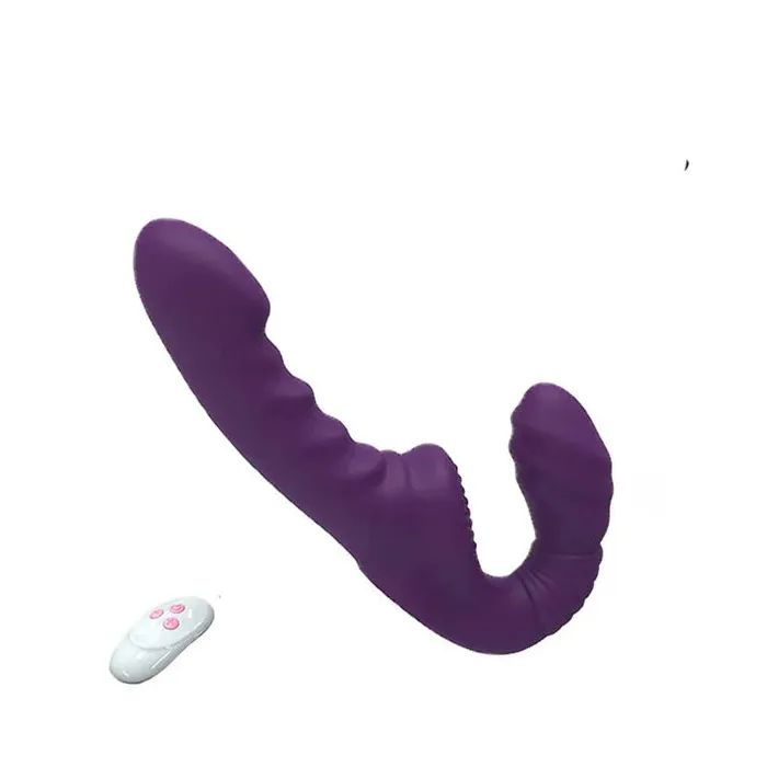 Female Sex Toys honeysx Strapless Strap On Remote Control Double End Dildo Vibrator Female Sex Toys honeysx Strapless Strap On Remote Control Double End Dildo Vibrator