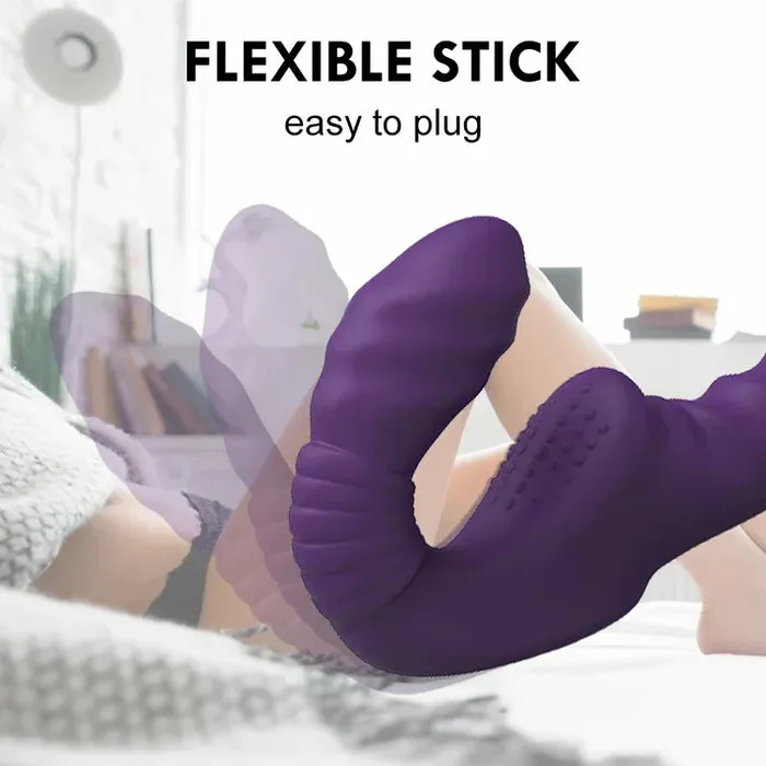 Female Sex Toys honeysx Strapless Strap On Remote Control Double End Dildo Vibrator