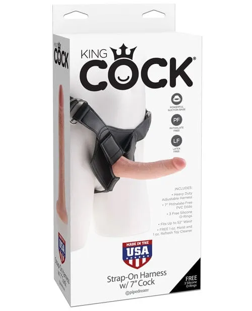 Female Sex Toys King Cock Strap On Harness with 6 Cock Pipedream Products
