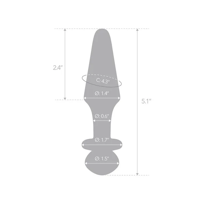 Gls Anal Diamond Lotus Artisanal Butt Plug