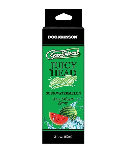 Goodhead Juicy Head Dry Mouth Spray 2 oz Sour Blue Doc Johnson Vibrators