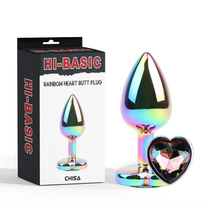 HiBasic Anal HiBasic Rainbow Heart Butt Plug