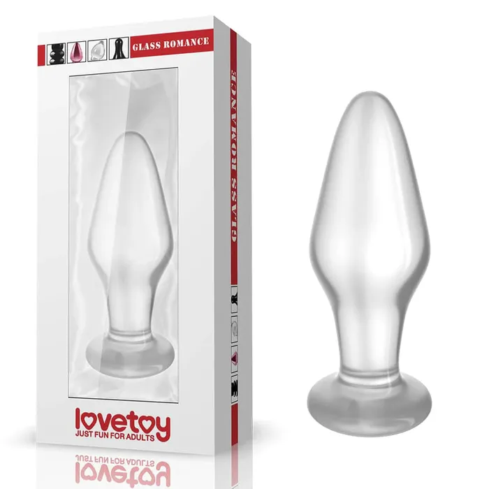 honeysx Anal 43 Glass Romance Transparent Butt Plug