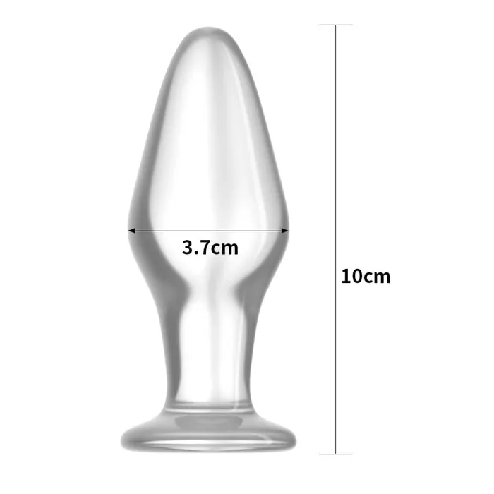 honeysx Anal 43 Glass Romance Transparent Butt Plug