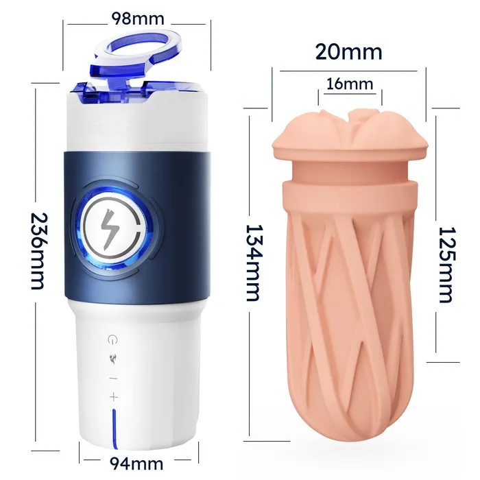 LETEN Male Sex Toys Leten ThermoPod Telescopic Heating Male Masturbator