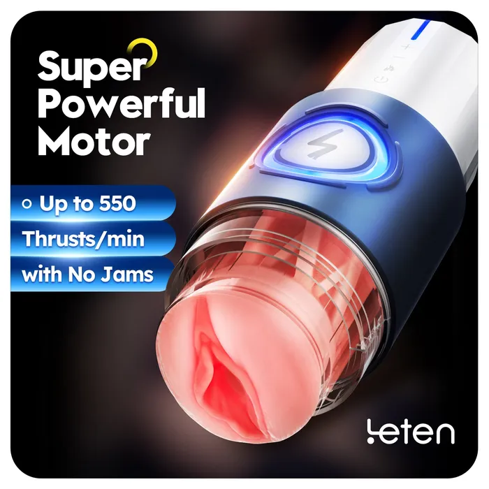 LETEN Male Sex Toys Leten ThermoPod Telescopic Heating Male Masturbator