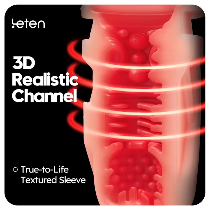 LETEN Male Sex Toys Leten ThermoPod Telescopic Heating Male Masturbator