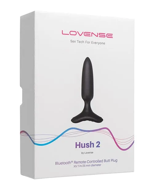 Lovense Anal Lovense Hush 2 1 Butt Plug Black