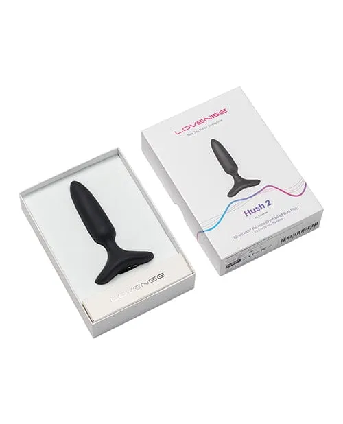 Lovense Anal Lovense Hush 2 1 Butt Plug Black Lovense Anal Lovense Hush 2 1 Butt Plug Black