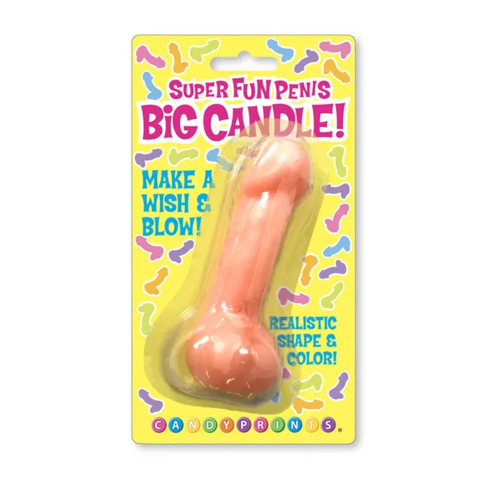 Male Sex Toys Little Genie Super Fun Big Penis Candle Pink