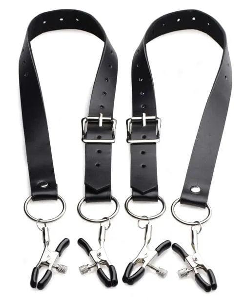 Male Sex Toys Master Series Master Series Spread Labia Spreader with Clamps Male Sex Toys Master Series Master Series Spread Labia Spreader with Clamps